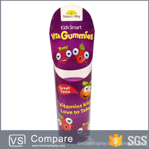 Round Shape Recycing Cardboard Candy Dump Bin